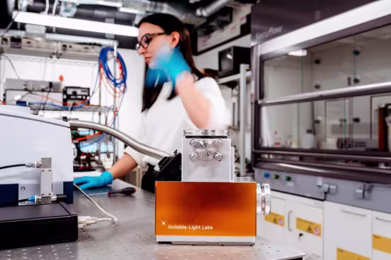 woman in lab